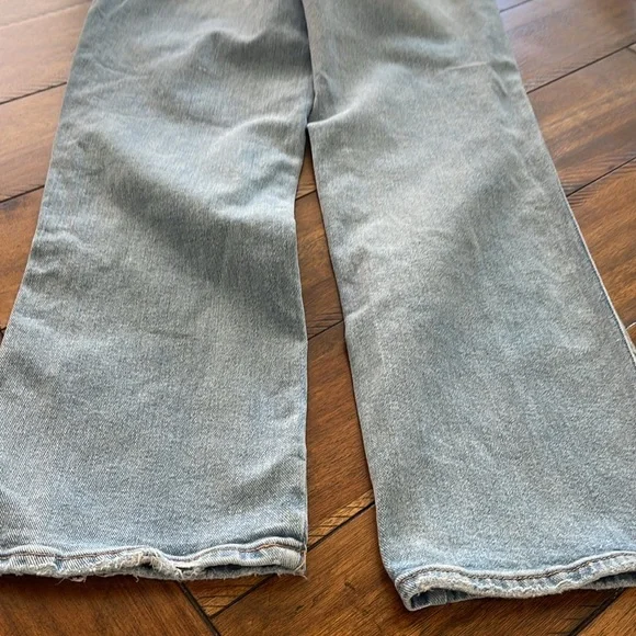 Jessica Simpson light wash blue denim jeans button fly flirt straight boot sz 27 - Picture 8 of 15